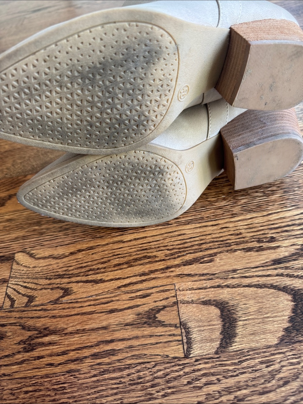 Rachel Zoe Taupe Suede Western Ankle Boots - Picture 7 of 7